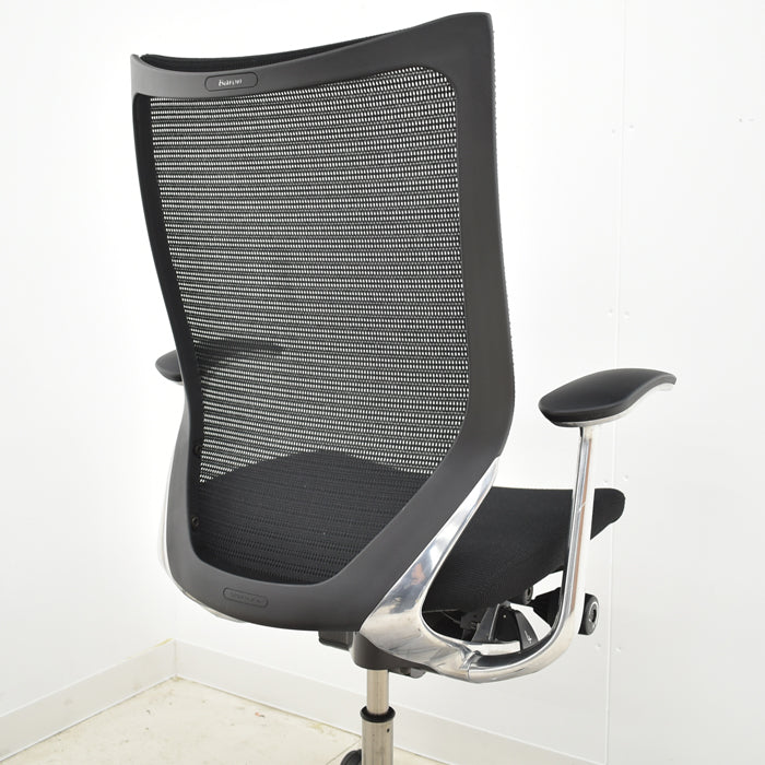 【中古】オカムラ バロン ハイバック 固定肘 ポリッシュ脚 2024033016【中古オフィス家具】【商品画像15】