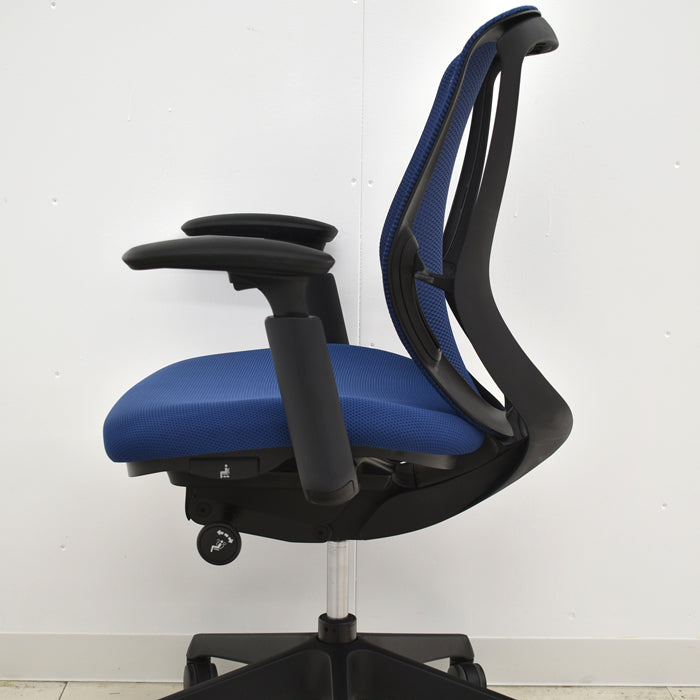 【中古】オカムラ シルフィー ローバック 可動肘 バックカーブアジャスト 前傾機能 2019年製 2024040104【中古オフィス家具】