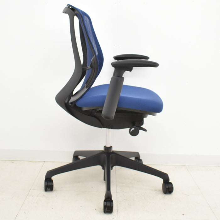 【中古】オカムラ シルフィー ローバック 可動肘 バックカーブアジャスト 前傾機能 2019年製 2024040104【中古オフィス家具】