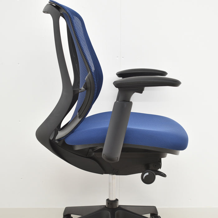 【中古】オカムラ シルフィー ローバック 可動肘 バックカーブアジャスト 前傾機能 2019年製 2024040104【中古オフィス家具】