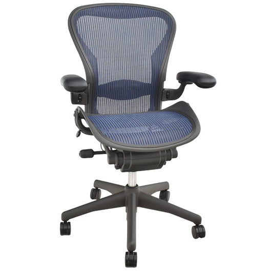 【中古】ハーマン・ミラー アーロンチェア Bサイズ フル装備 ランバーサポート 2024040302【中古オフィス家具】