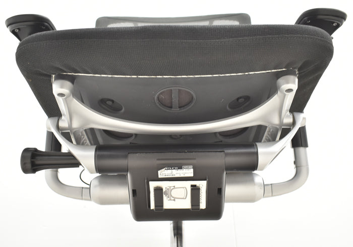 【中古】オカムラ コンテッサ 可動肘 ハンガー グラデーションメッシュ シルバー脚 2024040401【中古オフィス家具】
