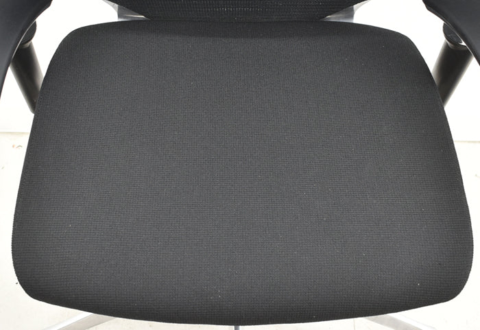 【中古】オカムラ バロン ローバック 可動肘(新型肘パット)ポリッシュ 2024041101【中古オフィス家具】