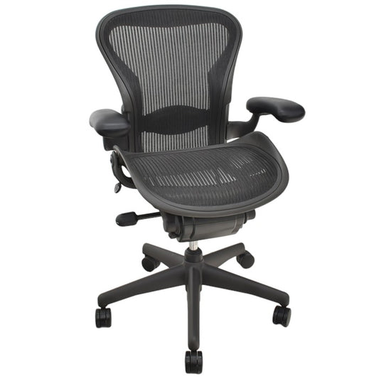 【中古】ハーマンミラー Hermanmilller アーロンチェア Aサイズ スタンダード ランバーサポート 2024041202【中古オフィス家具】