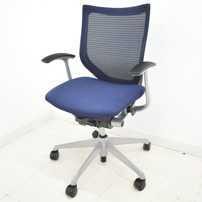 【中古】オカムラ バロン 固定肘(新型肘パット)シルバー脚 2024042204 【中古オフィス家具】【商品画像2】