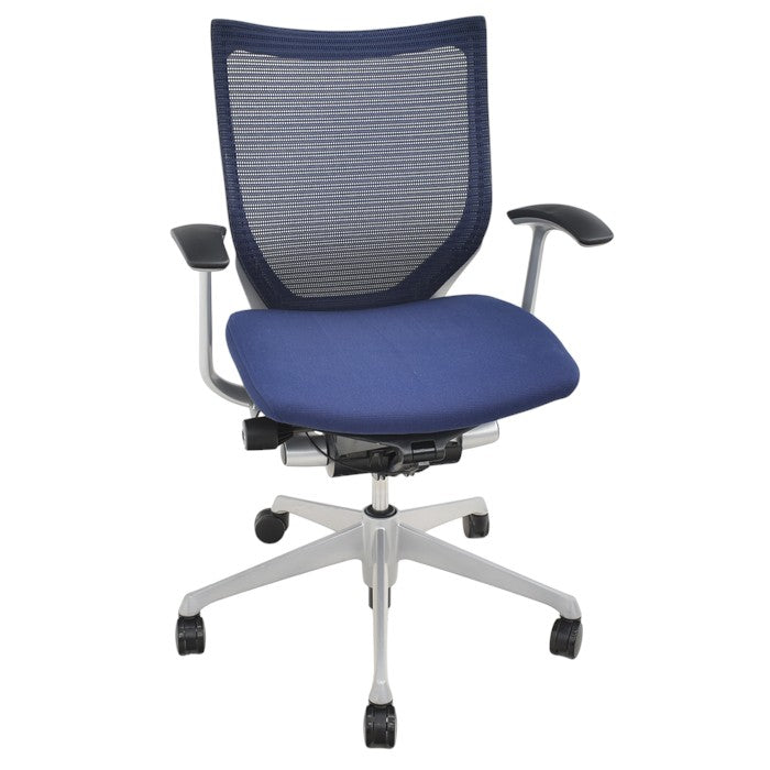 【中古】オカムラ バロン 固定肘(新型肘パット)シルバー脚 2024042204 【中古オフィス家具】【商品画像1】