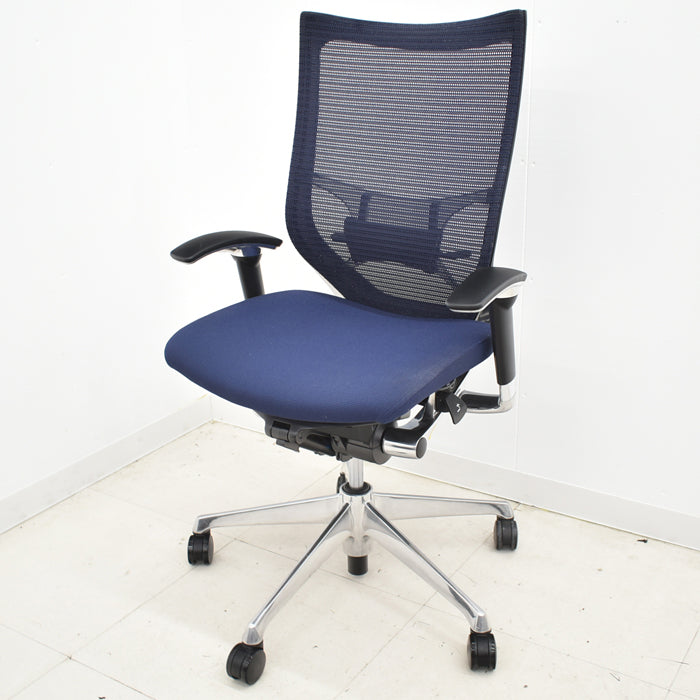 【中古】オカムラ バロン ハイバック 可動肘(新型肘パット)ポリッシュ脚 ランバーサポート 2024042205 【中古オフィス家具】【商品画像2】