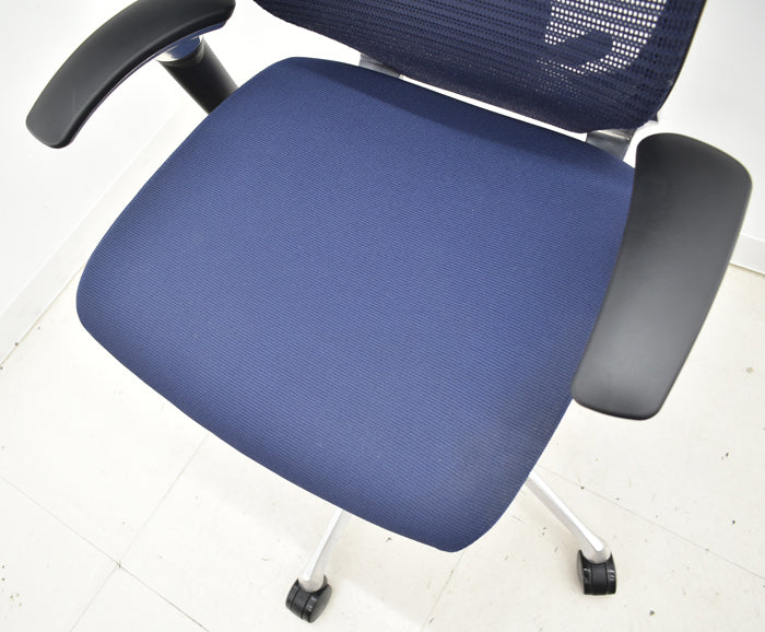 【中古】オカムラ バロン ハイバック 可動肘(新型肘パット)ポリッシュ脚 ランバーサポート 2024042205 【中古オフィス家具】【商品画像5】