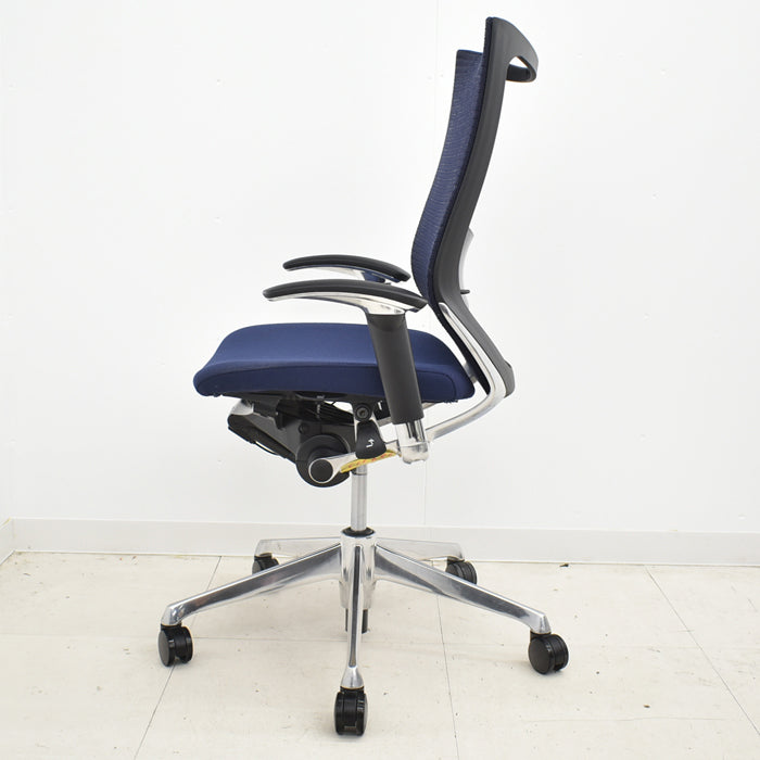 【中古】オカムラ バロン ハイバック 可動肘(新型肘パット)ポリッシュ脚 ランバーサポート 2024042205 【中古オフィス家具】【商品画像12】