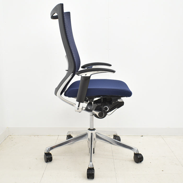 【中古】オカムラ バロン ハイバック 可動肘(新型肘パット)ポリッシュ脚 ランバーサポート 2024042205 【中古オフィス家具】【商品画像14】