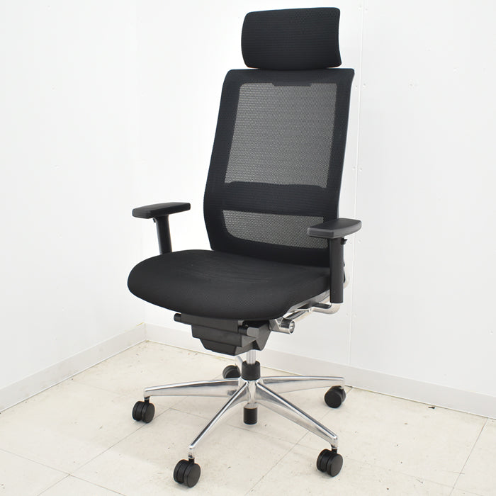 【中古】コクヨ エアフォート ヘッドレスト 可動肘(新型肘パット)エアランバーサポート ポリッシュ 2024042402【中古オフィス家具】【商品画像2】