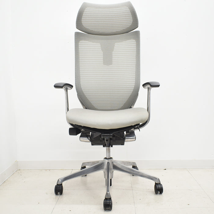 【中古】オカムラ バロン エクストラハイバック 可動ヘッドレスト 固定肘(新型肘パット)ポリッシュ 2024042408【中古オフィス家具】【商品画像9】