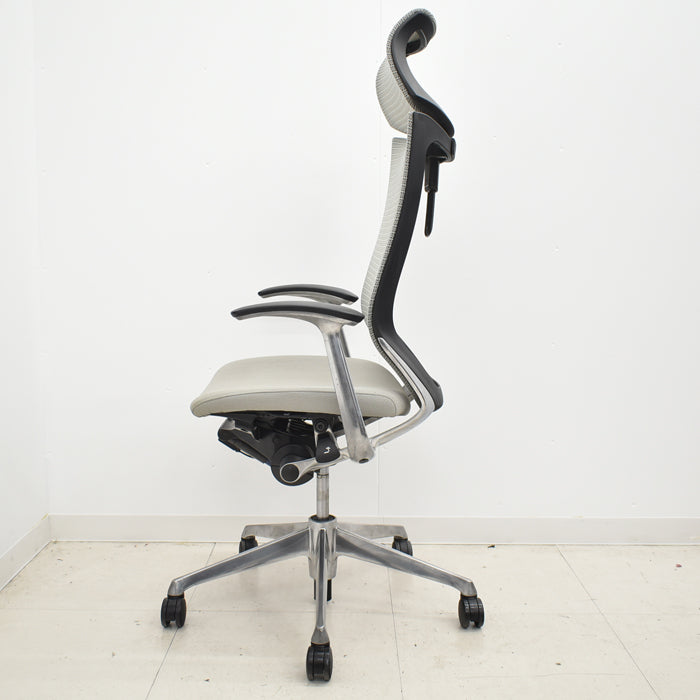 【中古】オカムラ バロン エクストラハイバック 可動ヘッドレスト 固定肘(新型肘パット)ポリッシュ 2024042408【中古オフィス家具】【商品画像13】