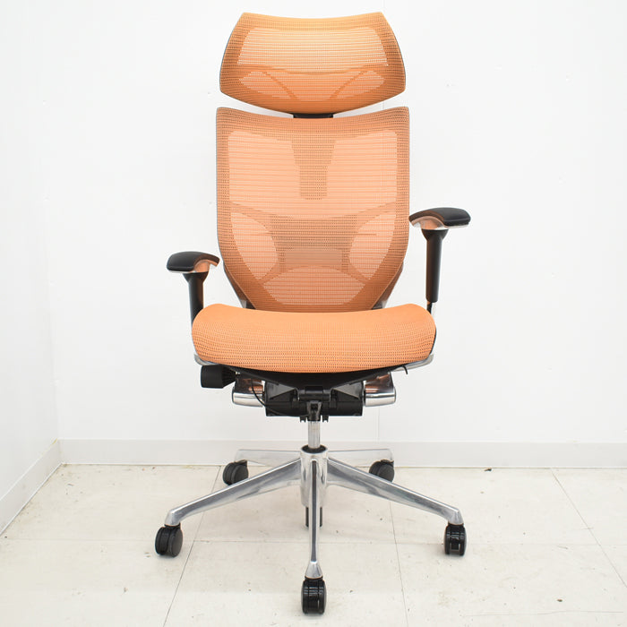 【中古】オカムラ バロン エクストラハイバック 可動ヘッドレスト 可動肘(新型肘パット)ポリッシュ ハンガー ランバーサポート  2024042504【中古オフィス家具】【商品画像9】