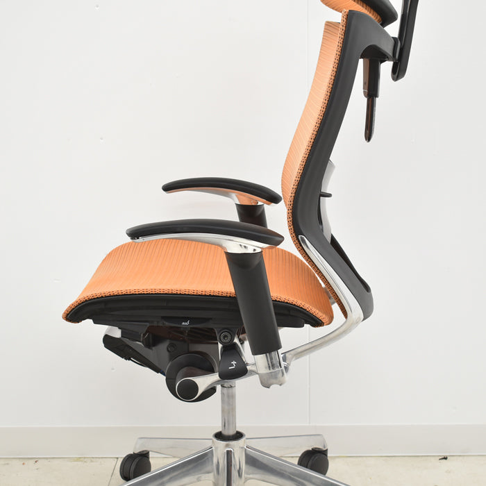 【中古】オカムラ バロン エクストラハイバック 可動ヘッドレスト 可動肘(新型肘パット)ポリッシュ ハンガー ランバーサポート  2024042504【中古オフィス家具】【商品画像14】