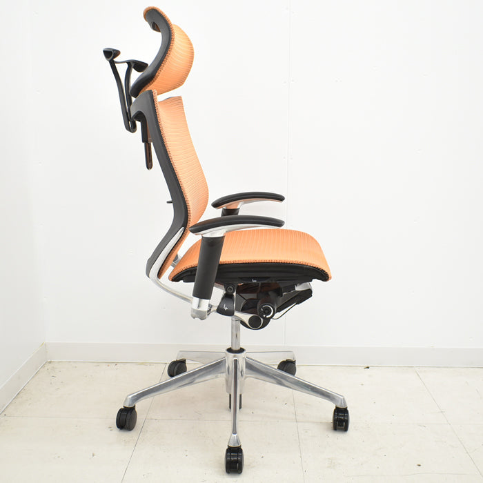 【中古】オカムラ バロン エクストラハイバック 可動ヘッドレスト 可動肘(新型肘パット)ポリッシュ ハンガー ランバーサポート  2024042504【中古オフィス家具】【商品画像15】