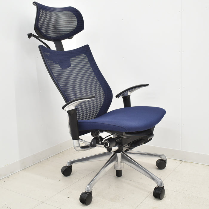 【中古】オカムラ バロン エクストラハイバック 可動ヘッドレスト 可動肘(新型肘パット)ポリッシュ ハンガー 2024042601【中古オフィス家具】【商品画像19】