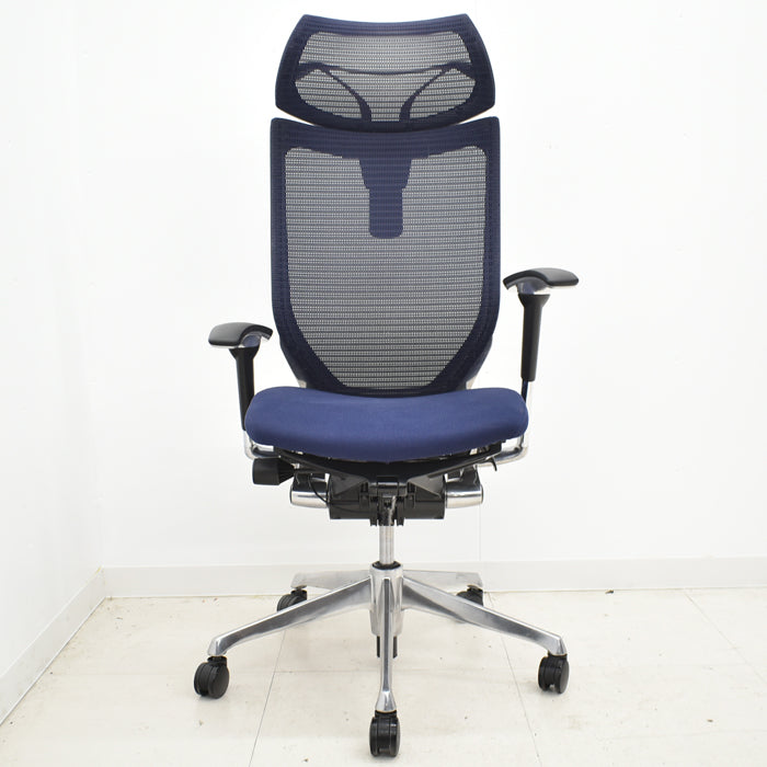 【中古】オカムラ バロン エクストラハイバック 可動ヘッドレスト 可動肘(新型肘パット)ポリッシュ ハンガー 2024042601【中古オフィス家具】【商品画像9】
