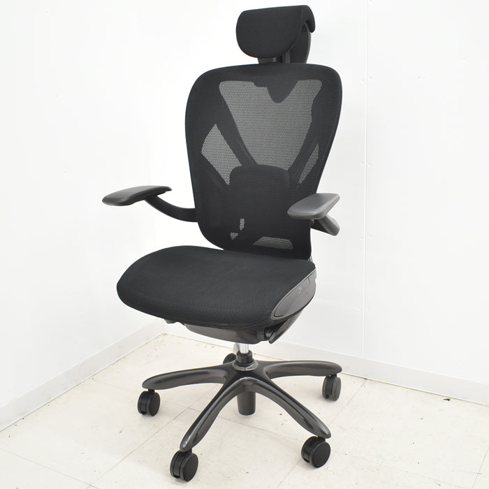 【中古】イナバ エクセア ヘッドレスト(可動式)可動肘 ランバーサポート 2024042705【中古オフィス家具】【商品画像2】