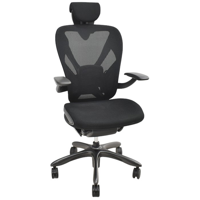 【中古】イナバ エクセア ヘッドレスト(可動式)可動肘 ランバーサポート 2024042705【中古オフィス家具】【商品画像1】