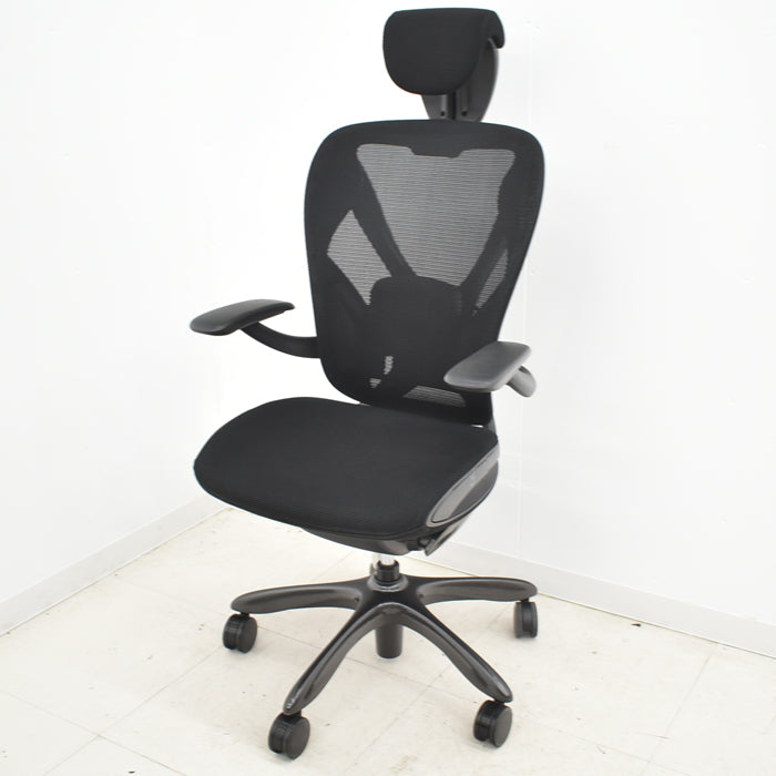 【中古】イナバ エクセア ヘッドレスト(可動式)可動肘 ランバーサポート 2024042706【中古オフィス家具】【商品画像2】