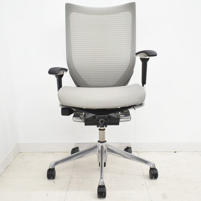 【中古】オカムラ バロン ハイバック 可動肘(新品肘パット)アルミポリッシュ 2024043003【中古オフィス家具】【商品画像9】
