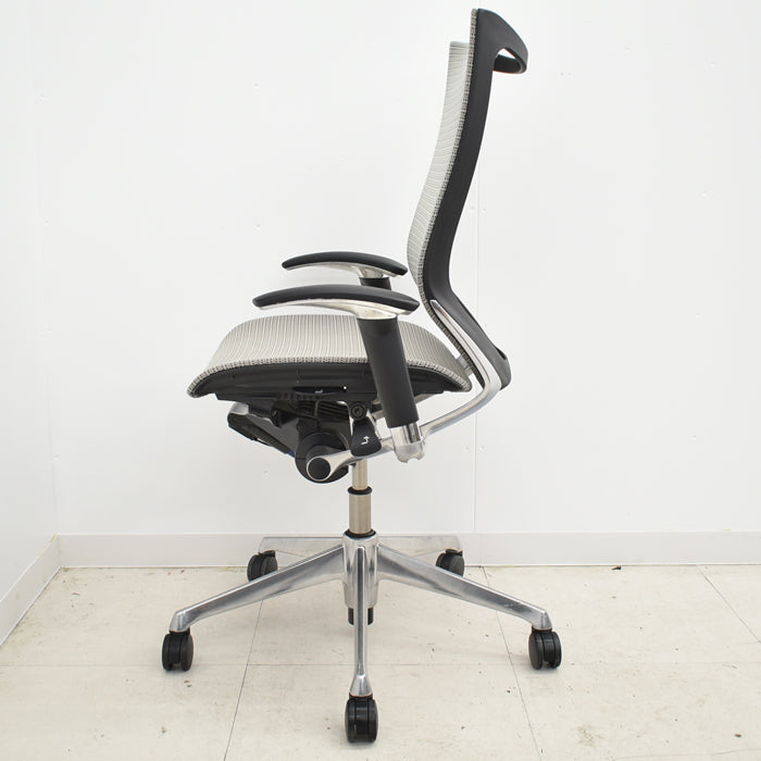【中古】オカムラ バロン ハイバック 可動肘(新品肘パット)アルミポリッシュ 2024043003【中古オフィス家具】【商品画像13】