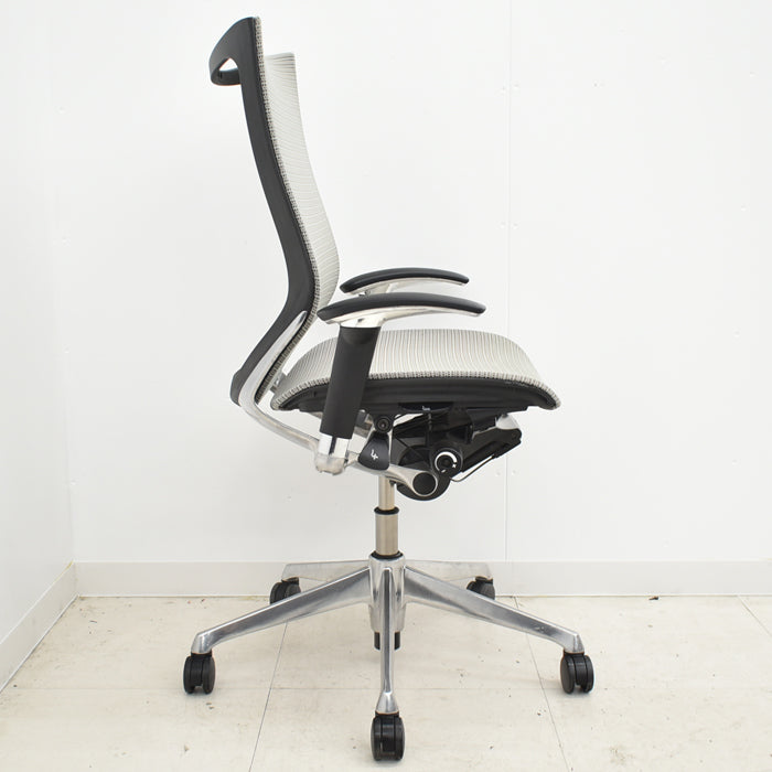 【中古】オカムラ バロン ハイバック 可動肘(新品肘パット)アルミポリッシュ 2024043003【中古オフィス家具】【商品画像15】