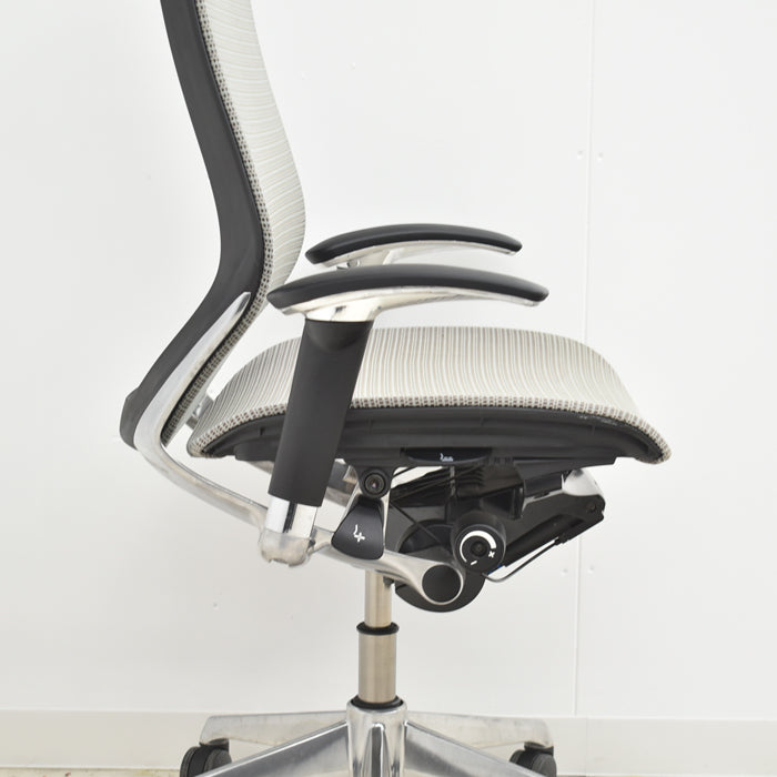 【中古】オカムラ バロン ハイバック 可動肘(新品肘パット)アルミポリッシュ 2024043003【中古オフィス家具】【商品画像16】