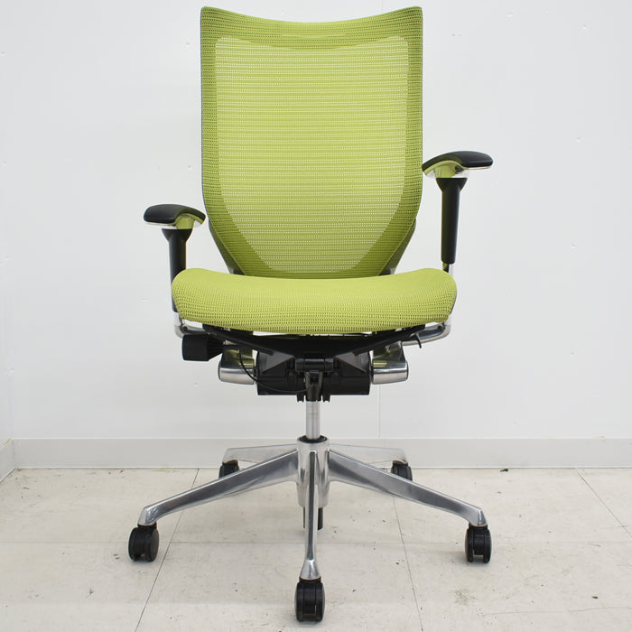 【中古】オカムラ バロン ハイバック 可動肘(新品肘パット)アルミポリッシュ 2024043004【中古オフィス家具】【商品画像9】
