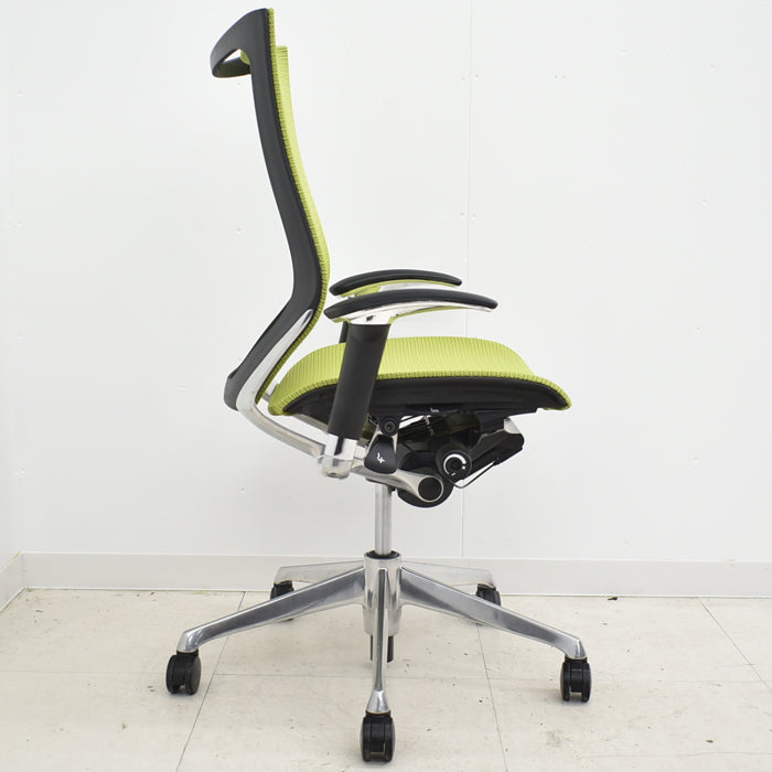 【中古】オカムラ バロン ハイバック 可動肘(新品肘パット)アルミポリッシュ 2024043004【中古オフィス家具】【商品画像15】