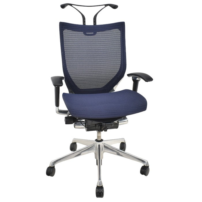【中古】オカムラ バロン ローバック 可動肘(新品肘パット)ポリッシュ ハンガー 2024050107【中古オフィス家具】【商品画像1】