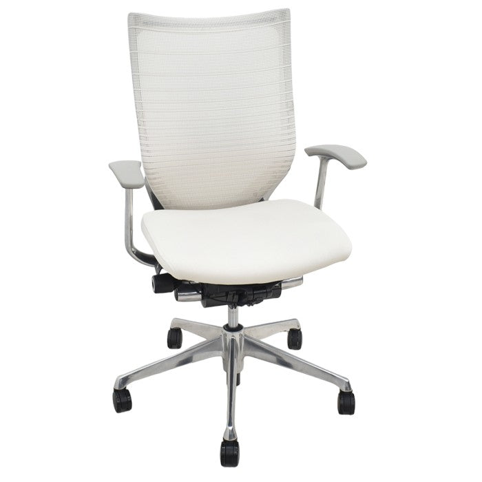 【中古】オカムラ バロン ハイバック 固定肘 グラデーションメッシュ ポリッシュ 2024051301【中古オフィス家具】【商品画像1】