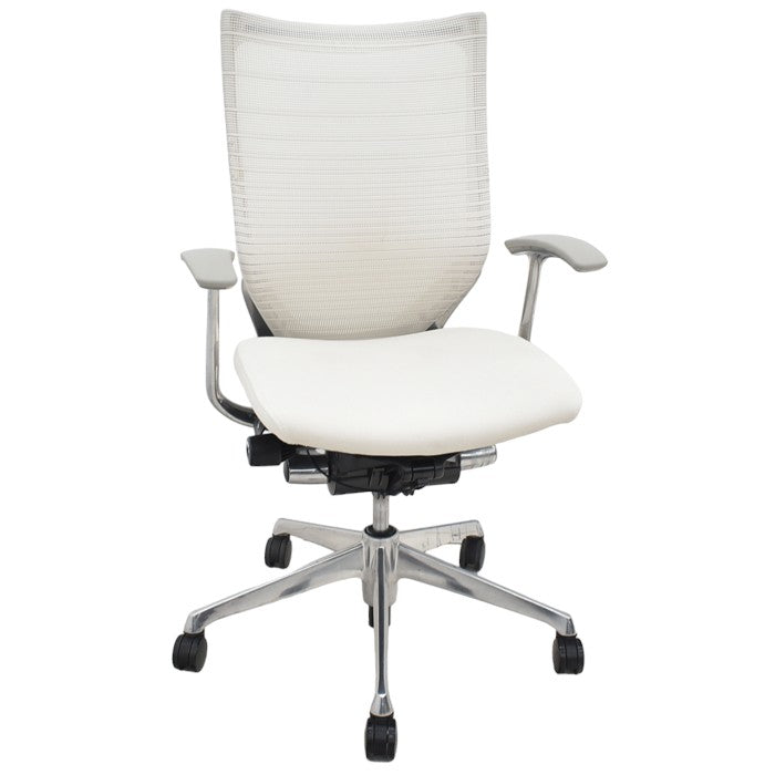 【中古】オカムラ バロン ハイバック 固定肘 グラデーションメッシュ ポリッシュ 2024051302【中古オフィス家具】【商品画像1】