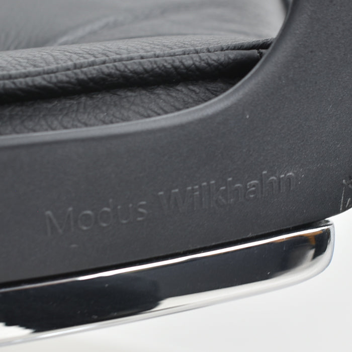 【中古】ウィルクハーン モダス ハイバック アームチェア クロームベース 革張り 2024051501【中古オフィス家具】