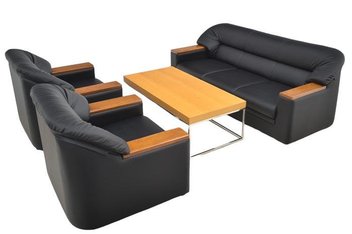 【中古】プラス 応接4点セット W1680 2024051602【中古オフィス家具】【商品画像1】