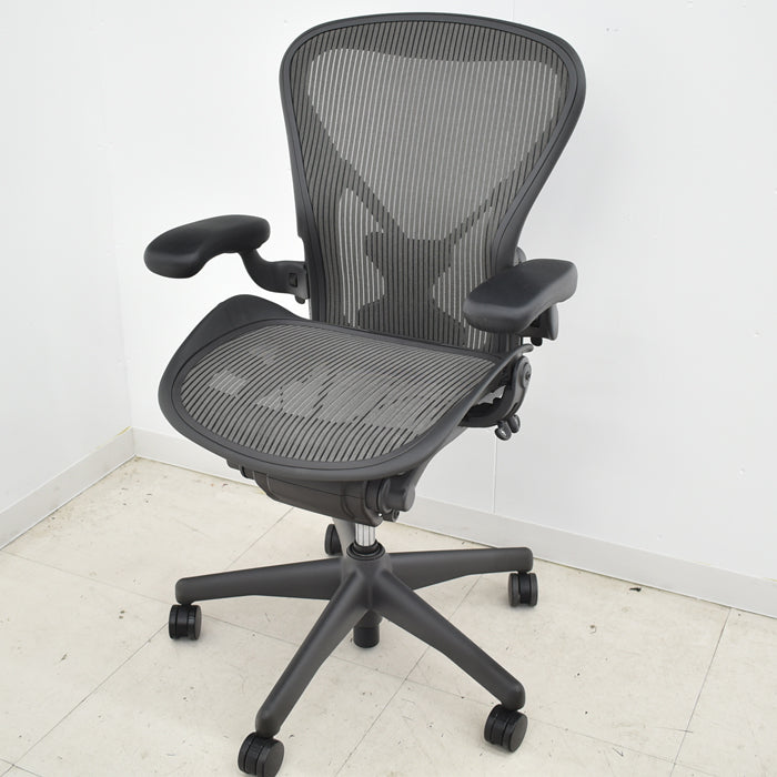 【中古】ハーマンミラー Hermanmilller アーロンチェア Bサイズ フル装備 ポスチャーフィット 肘レバータイプ 2024051703【中古オフィス家具】【商品画像2】