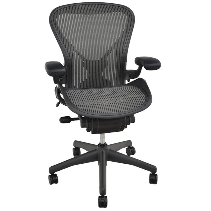 【中古】ハーマンミラー Hermanmilller アーロンチェア Bサイズ フル装備 ポスチャーフィット 肘レバータイプ 2024051703【中古オフィス家具】【商品画像1】