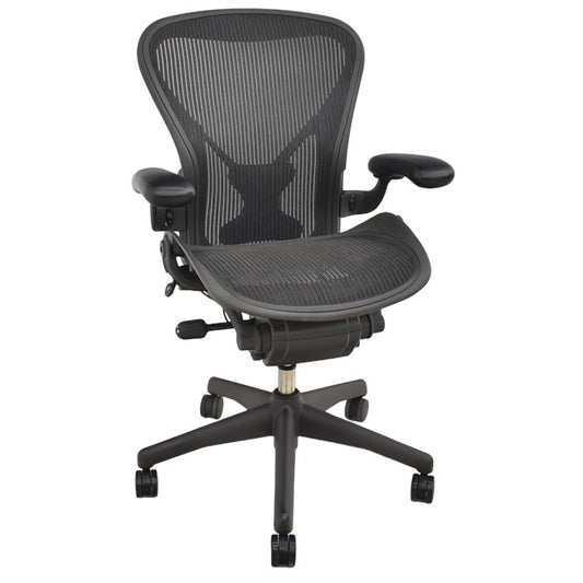 【中古】ハーマンミラー アーロンチェア Aサイズ リクライニング範囲調整機能 ポスチャーフィット 2024052302【中古オフィス家具】【商品画像1】