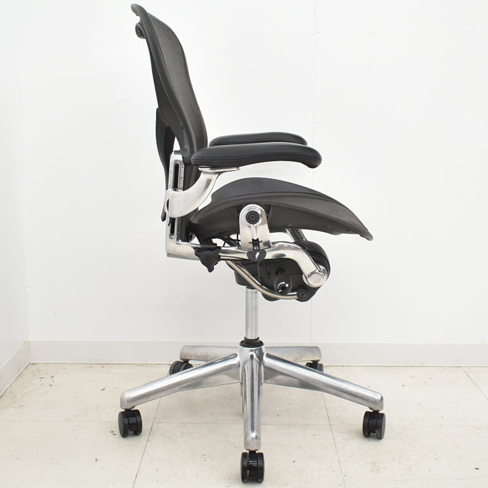 【中古】ハーマンミラー アーロンチェア Bサイズ フル装備 ポスチャーフィット ポリッシュ 2024052301【中古オフィス家具】【商品画像12】