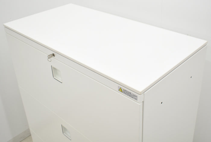 【中古】オカムラ レクトライン ユニット書庫 3段ラテラル 天板付 W900 2024052802【中古オフィス家具】【商品画像4】