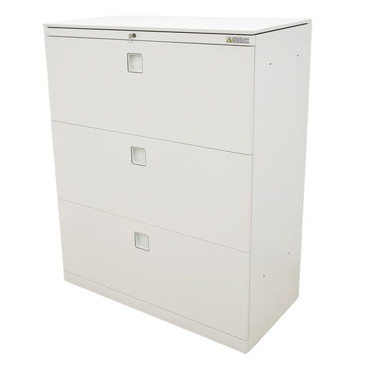 【中古】オカムラ レクトライン ユニット書庫 3段ラテラル 天板付 W900 2024052802【中古オフィス家具】【商品画像1】