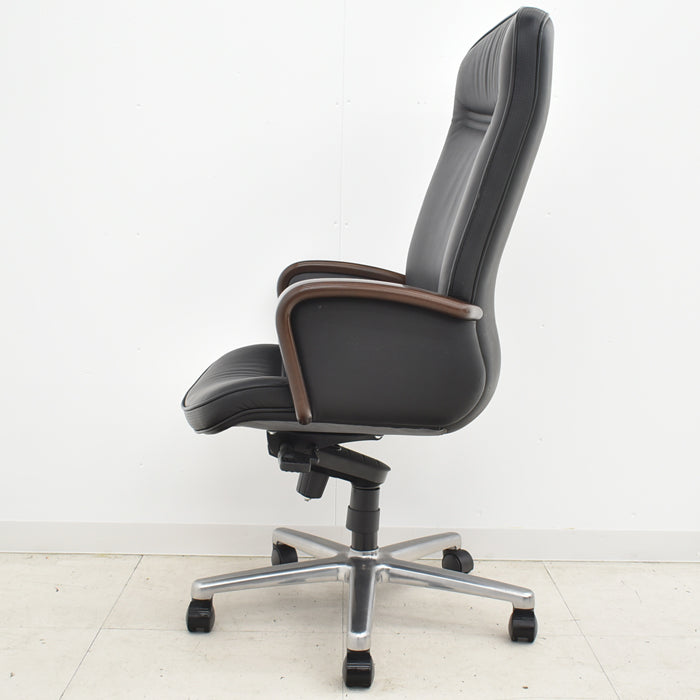 【中古】オカムラ KCシリーズ エグゼクティブチェア ハイバック 固定肘 革張り 2024053002【中古オフィス家具】【商品画像11】