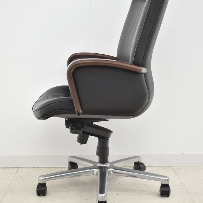 【中古】オカムラ KCシリーズ エグゼクティブチェア ハイバック 固定肘 革張り 2024053002【中古オフィス家具】【商品画像12】