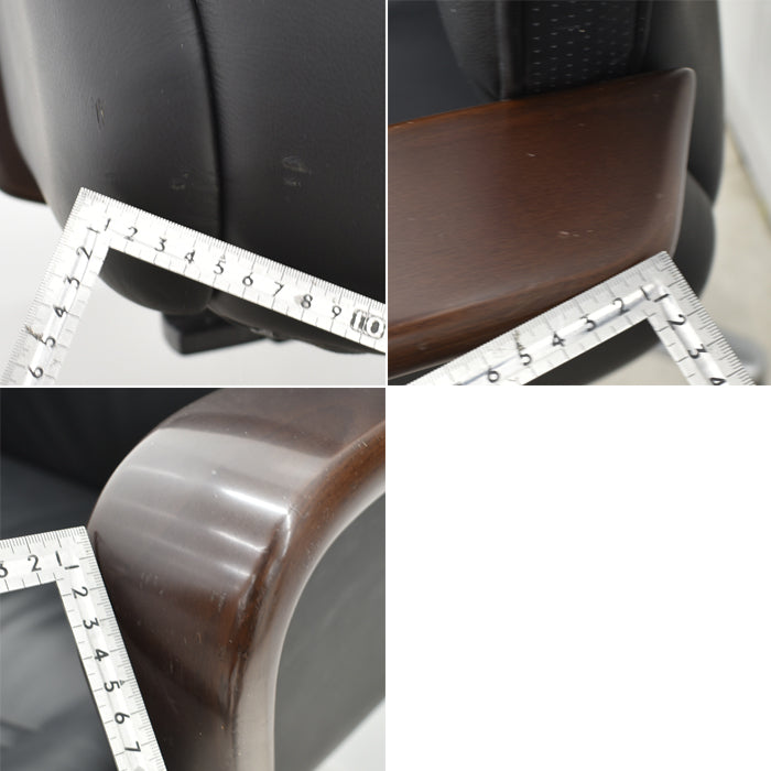 【中古】オカムラ KCシリーズ エグゼクティブチェア ハイバック 固定肘 革張り 2024053002【中古オフィス家具】【商品画像17】
