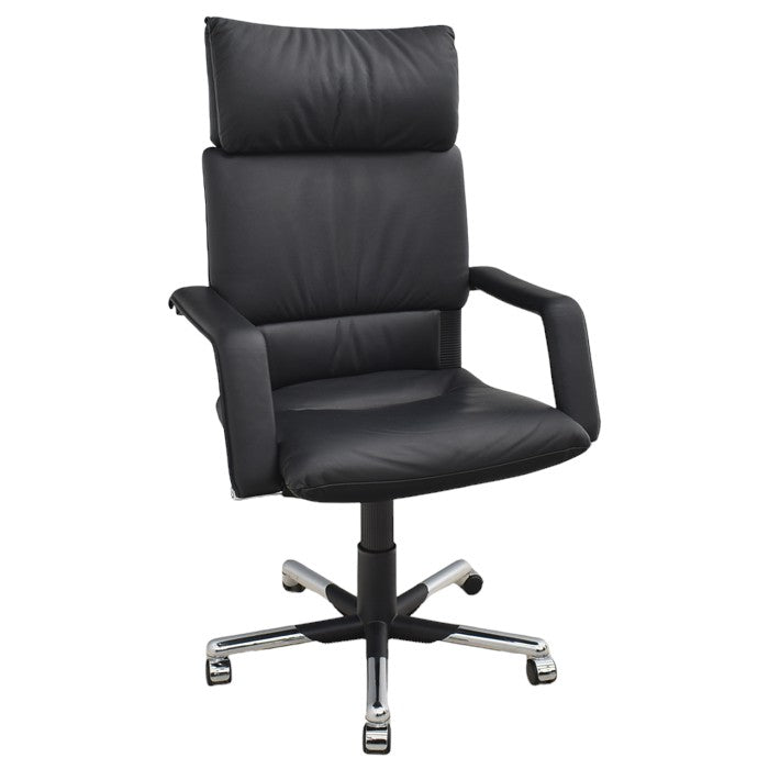 【中古】ヴィトラ イマーゴ エクストラハイバック 固定肘 革張り 2024053004【中古オフィス家具】【商品画像1】