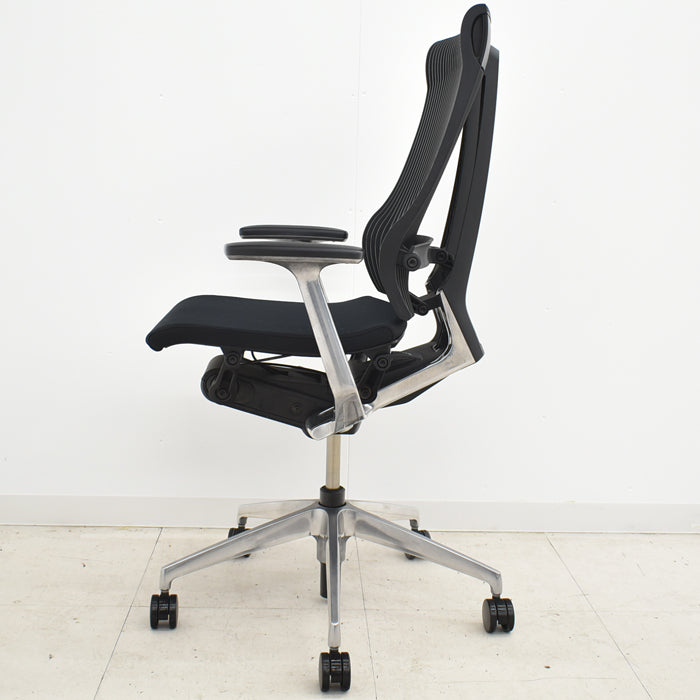 【中古】イトーキ スピーナ 固定肘 エラストマーバック ポリッシュ アクティブランバーサポート 2024060701【中古オフィス家具】