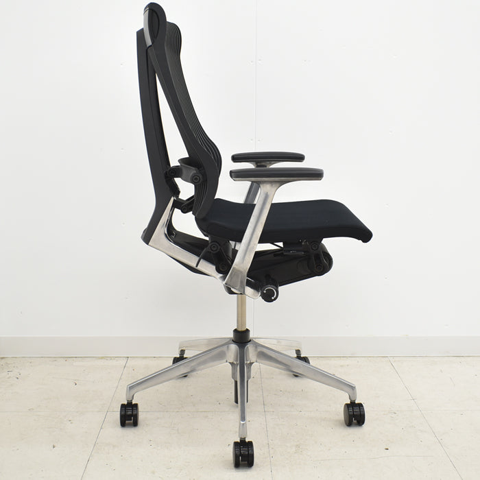 【中古】イトーキ スピーナ 固定肘 エラストマーバック ポリッシュ アクティブランバーサポート 2024060701【中古オフィス家具】