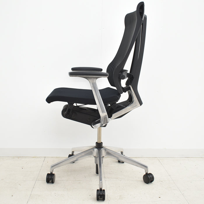 【中古】イトーキ スピーナ 固定肘 エラストマーバック ポリッシュ アクティブランバーサポート 2024060702【中古オフィス家具】