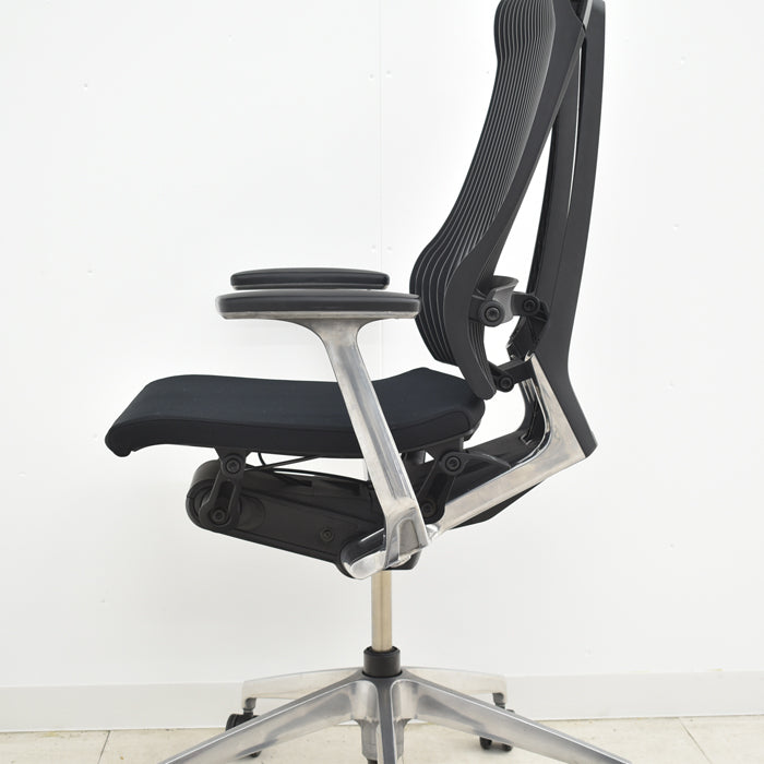 【中古】イトーキ スピーナ 固定肘 エラストマーバック ポリッシュ アクティブランバーサポート 2024060702【中古オフィス家具】